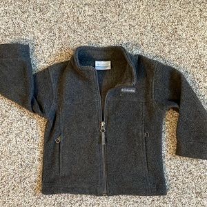 Columbia Toddler Fuzzy Fleece Jacket, dark grey, 2T